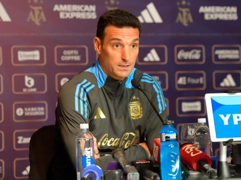 En conferencia de prensa, Lionel Scaloni se mostró muy conforme con el rendimiento de su equipo