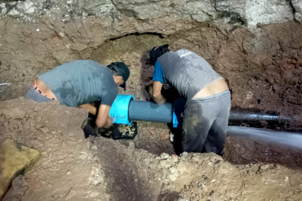 Se restablece progresivamente el servicio de agua en el centro