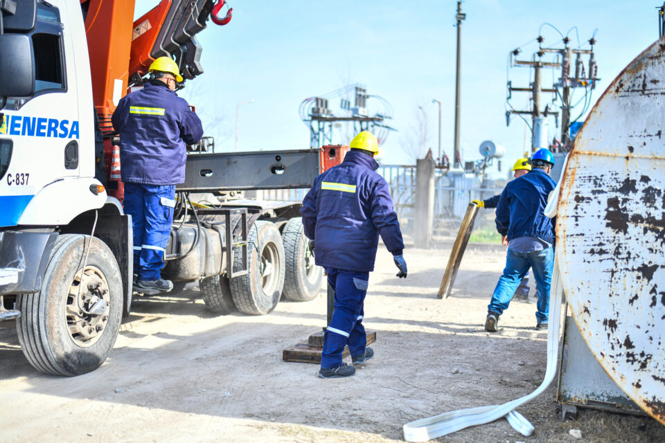 Enersa avanza con una obra eléctrica clave en Viale