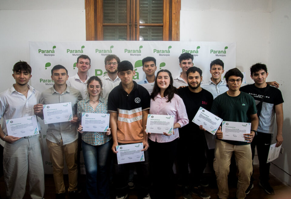 El Municipio reconoció a estudiantes que realizaron prácticas profesionalizantes